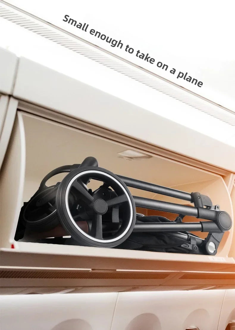 Foldable Double Seat Twin Stroller – Lightweight Portable Twin Travel Stroller, Comfortable & Multifunctional, Airplane-Boarding Friendly