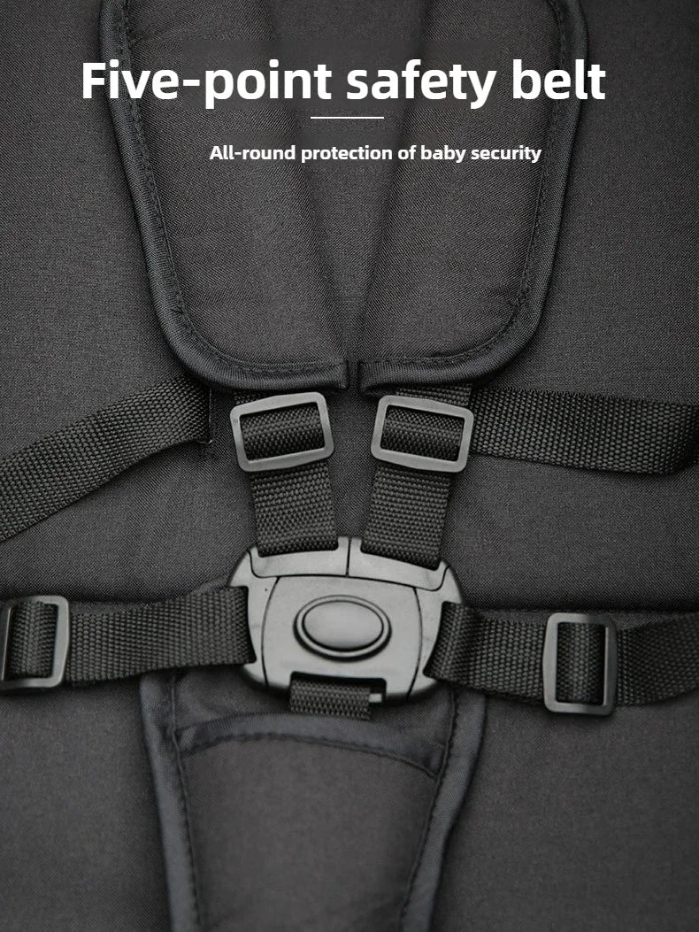 Foldable Double Seat Twin Stroller – Lightweight Portable Twin Travel Stroller, Comfortable & Multifunctional, Airplane-Boarding Friendly