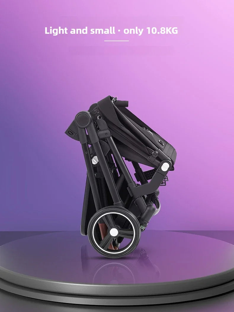 Foldable Double Seat Twin Stroller – Lightweight Portable Twin Travel Stroller, Comfortable & Multifunctional, Airplane-Boarding Friendly